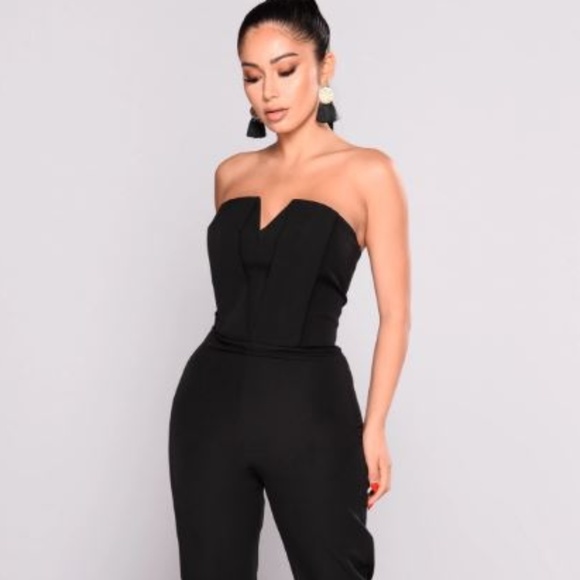 Fashion Nova -Miss Moody Jumpsuit - Black - Picture 2 of 6